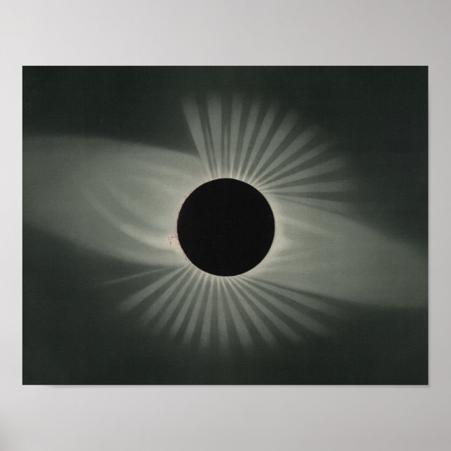 Affiche Etienne Leopold Trouvelot - Total Eclipse (Devant)