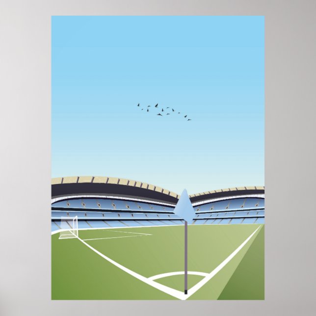 Affiche Etihad Stadium Illustration Design (Devant)