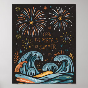 Affiche Étincelle de l'été