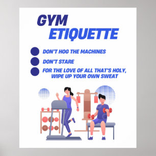 Affiche Étiquette de gymnase