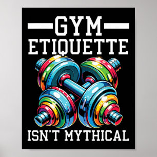 Affiche Étiquette de salle de sport Corps musclé Fitness B