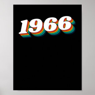 Affiche étiquette rétro 1966