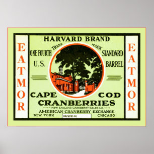 Affiche Étiquette vintage Fruit