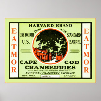 Affiche Étiquette vintage Fruit