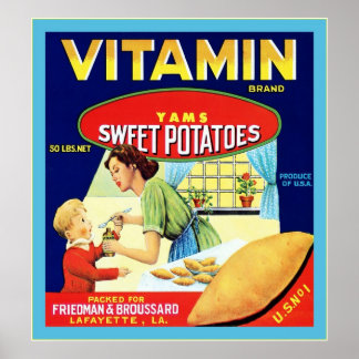 Affiche Étiquette vintage Fruit