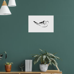 Affiche Étirement à une seule jambe Pilates - Mat