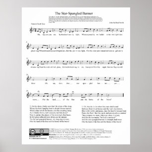 Affiche Étoile-a orné la feuille de paillettes de musiqu