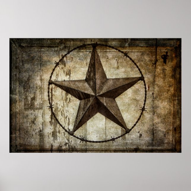 AFFICHE ÉTOILE BARBED STAR DU TEXAS (Devant)