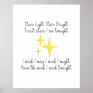 Affiche Étoile Brillante Étoile Lumineuse