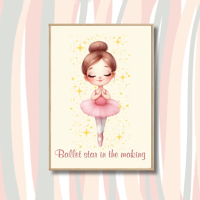 Affiche Étoile de ballet fille (Créateur téléchargé)