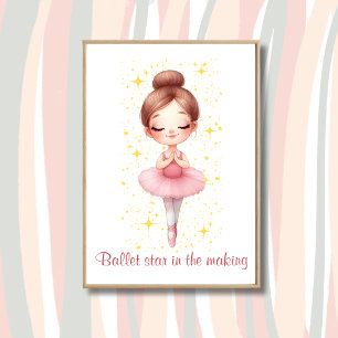 Affiche Étoile de ballet fille