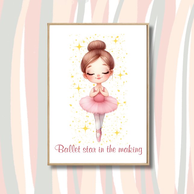 Affiche Étoile de ballet fille (Créateur téléchargé)