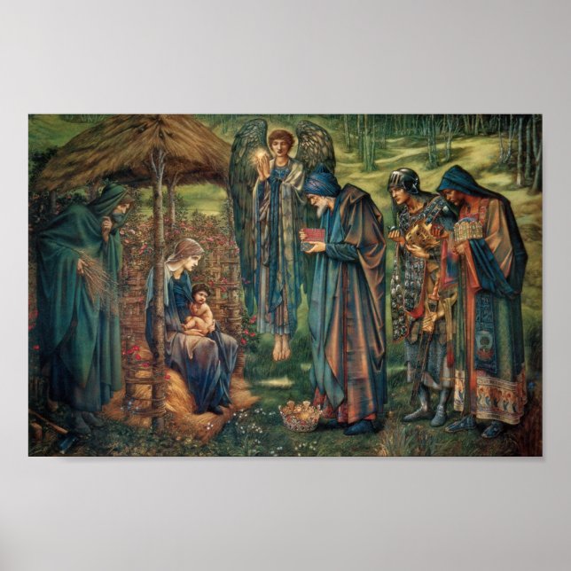 Affiche Étoile de Bethléem (par Edward Burne-Jones) (Devant)