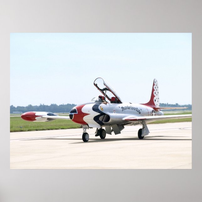 Affiche Étoile de tir Lockheed T-33 à shaw AFB. (Devant)