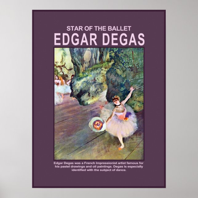 Affiche Étoile du ballet par Edgar Degas (Devant)