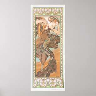 Affiche Etoile du soir par Alphonse Mucha