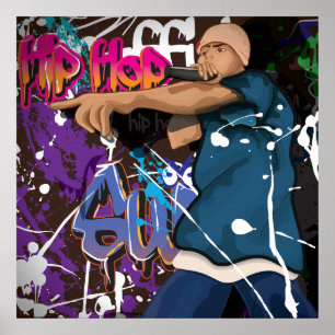 Affiche Étoile Hip hop