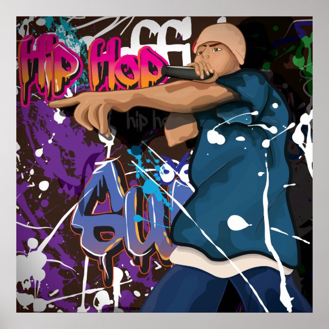 Affiche Étoile Hip hop (Devant)