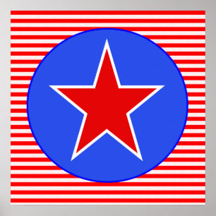 Affiche étoile patriotique 2