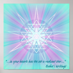 Affiche Étoile rayonnante