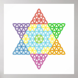 Affiche Étoile Sacrée - Étoile De Vie, 04/3D-CF.