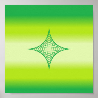 Affiche Étoile verte