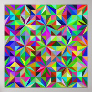 Affiche Étoiles Abstraites
