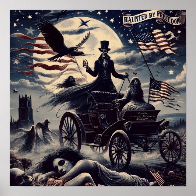 Affiche Étoiles, bandes et liberté hantée (Devant)