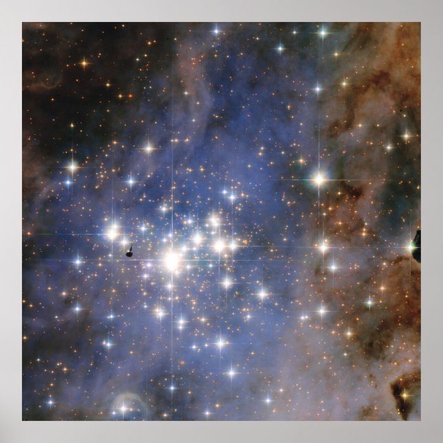 Affiche Étoiles de diamant en Carina Nebula Hubble Space (Devant)