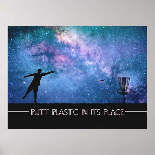 Affiche Étoiles de golf sur disque (Devant)