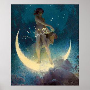 Affiche Étoiles de printemps par Edwin Blashfield (1927)