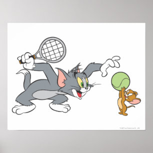 Affiche Étoiles de tennis Tom et Jerry 2