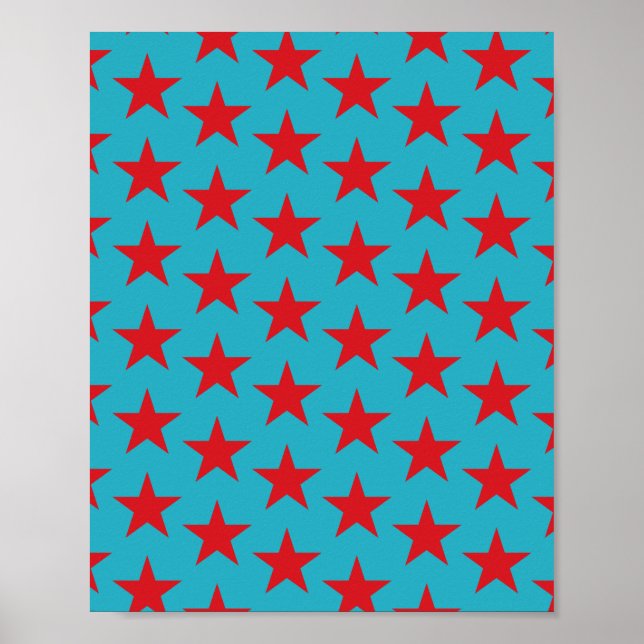 Affiche Étoiles Motif 13 (Devant)
