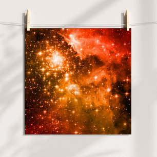 Affiche Étoiles Orange