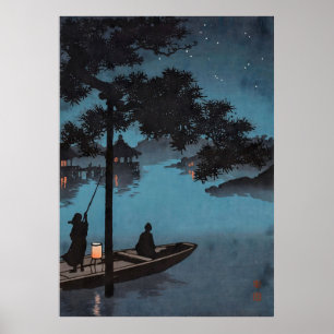 Affiche Étoiles sur le lac Biwa
