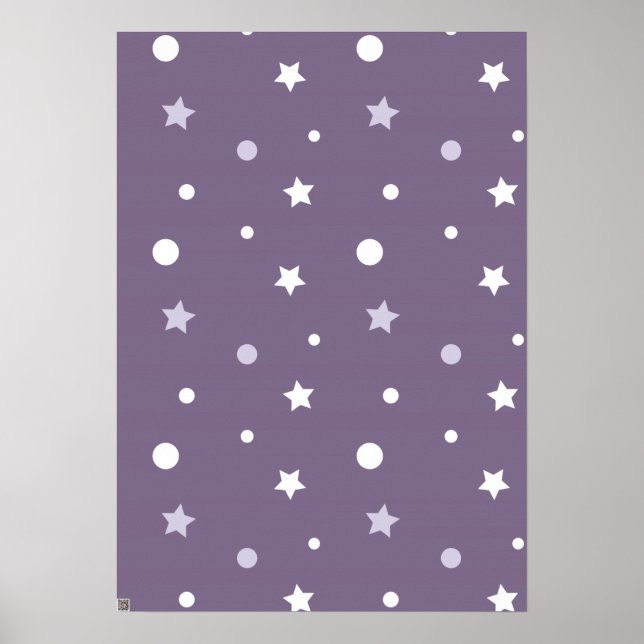 Affiche Étoiles violettes (Devant)