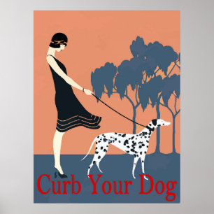 Affiche Étouffer le signe de votre chien,