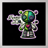 Étrange et inhabituel Purple Coeur Vert Voodoo Our