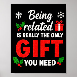 Affiche Être apparenté à moi drôle de Noël en famille Pyja