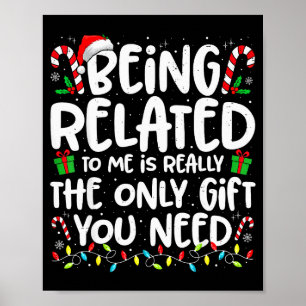 Affiche Être apparenté à moi drôle de Noël en famille Xmas