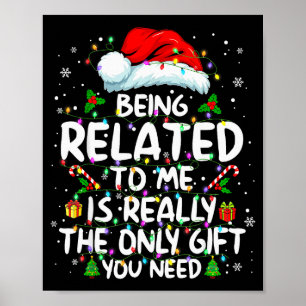 Affiche Être apparenté à moi drôle de Noël en famille Xmas