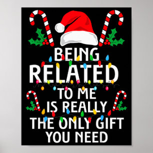 Affiche Être apparenté à moi drôle de Noël en famille Xmas