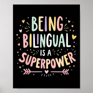 Affiche Être Bilingue Est Un Superpouvoir Ck À L'école Ens