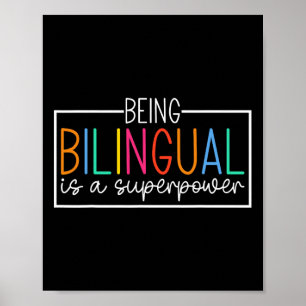Affiche Être Bilingue Est Un Superpouvoir Ck Pour Rentrée