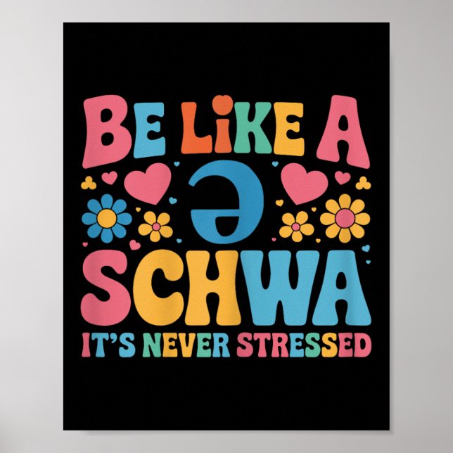 Affiche Être Comme Un Schwa C'Est La Science De Lecture Ja (Devant)