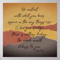 être contenu Lao Tzu zen quote papier déchiré abst