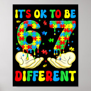 Affiche être différent 67 Sensibilisation à l'autisme Six 