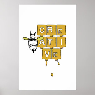 Affiche Être (e) créatif