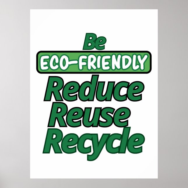 Affiche Être écologique (Devant)