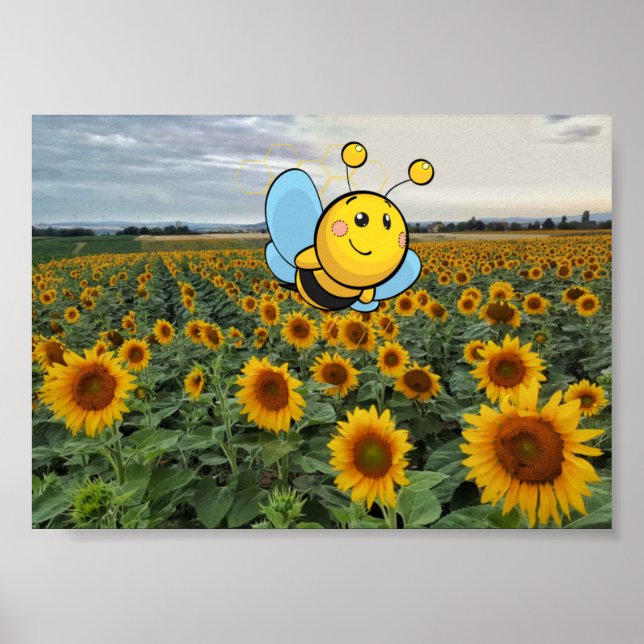 Affiche Être Heureux. (Devant)